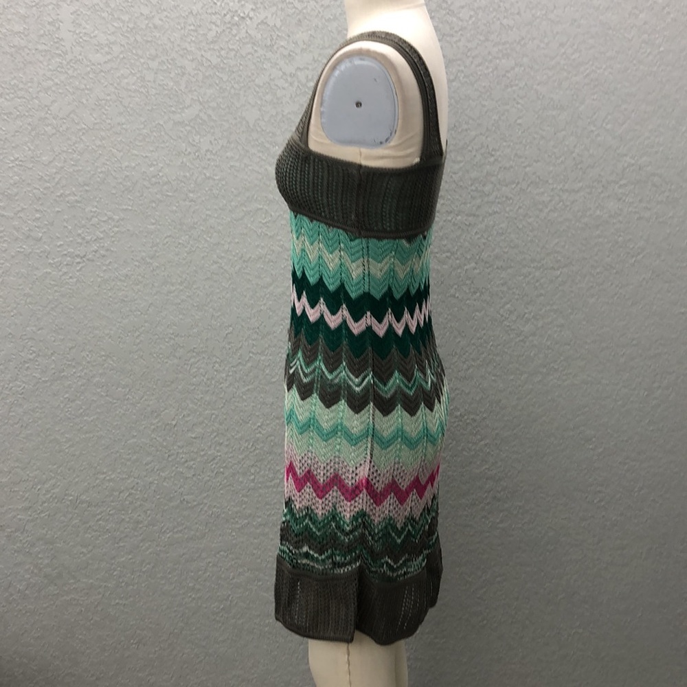 Missoni Multi Color Chevron Stripe Stretch Knit Dress Women’s Euro 38 - Picture 3 of 13